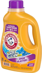Arm & Hammer Plus OxiClean Odor Blasters Fresh Burst, 35 Loads Liquid Laundry Detergent, 61.25 Fl oz