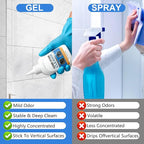 Home Stain Cleaner Gel, Washing Machine Cleaner with Brush, Deep Cleaning All-Purpose Gel for Washing Machine, Refrigerator Strips, Household Shower, Kitchen Sinks, Walls, Tiles, Bathrooms (100 ML)