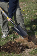 True Temper 2540700 16 in. Drain Trench Spade with 24 in. Hardwood D-Grip Handle and Comfort Step