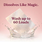 Glory Days Fabric Softener Sheets for Washer — Replaces Liquid Softener, Hypoallergenic, Fragrance Free, Sensitive Skin Safe, Plastic-Free, 60 Loads