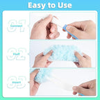 30 Count Light Blue Duster Refills Compatible with Swiffer Handle, 360° Multi-Surface Duster Refills with 1 Handle, 5X Microfibers Disposable Dusters for Home, Office Cleaning