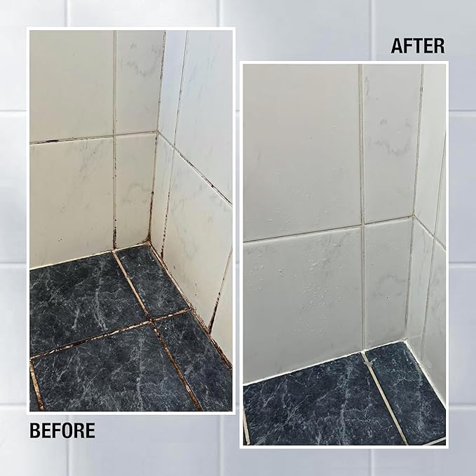 GlassGuard Miracle Mold Stain Remover Stain Gel – Heavy Duty Cleaning Gel for Grouts, Ceramic, Glass, Silicone, Caulk & More – Washing Machine Cleaner Front Loader (300 ml / 10 oz)