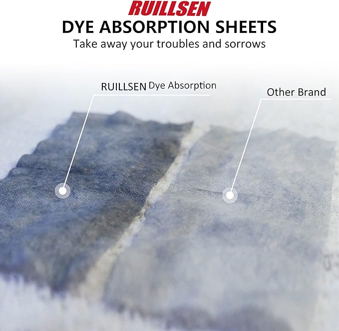 Dye Absorption Dye Trapping Sheets, 288 Count Household Cleaning Toilet Supplies Laundry Fragrance Free Color Collector Grabber Cleaner Machine Use With Mix Different for Single People