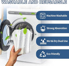 Mop Pads Replacements Compatible with H2prO Flat Mop System, Replace Mop Heads for Mop, Machine Washable Reusable Microfiber Pad Refills for Floor Cleaning (6 Pack)