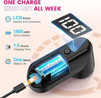 Fabric Shaver, Ziitty Lint Remover for Clothes, Type-C Rechargeable Lint Shaver with LCD Display & 6-Blade, Sweater Shavers to Remove Pilling，Fuzz Remover Fabric Shaver for Clothing and Furniture