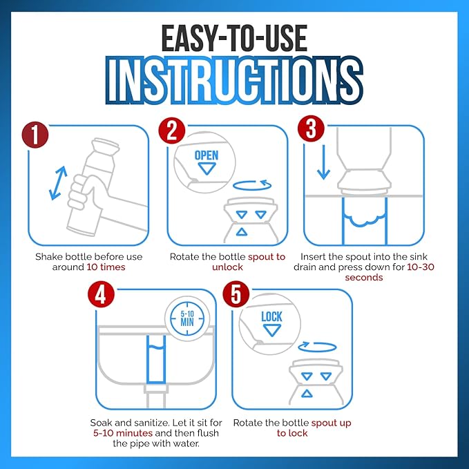 Foam Drain Cleaner - Foam Sink Cleaner In a Can - Drain Hair Clog Remover For Bathroom Sink - Cleaning Accessories - Bathroom Cleaning Supplies