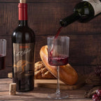 Ciaell 12 PCS Plastic Ribbed Wine Glasses - 10 OZ Plastic Square Wine Glasses with Stem - Disposable Champagne Cups for Parties & Weddings & Party