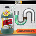 Instant Power Septic Shock – Septic Tank Treatment, Drain Cleaner Liquid Clog Remover for Septic System, 67.6 Oz