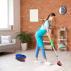 Spin Mop Scrub Brush Replacement Head and Base Compatible with O-Cedar RinseClean 2 Tank System, Floor Scrubber Brush Triangle Hard Bristle Cleaning Brush for Bathroom Kitchen Pool, Garage, Patio