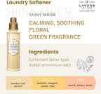 LAVONS Natural Fabric Conditioner for Sensitive Skin, Plant-Based Laundry Softener for Baby & Pet, Reduces Fabric Wrinkles, Long-Lasting Scent & Odor Control from Japan, SHINY MOON, 20.3 Fl Oz