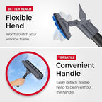 Tyroler Professional Window Squeegee for Home, 12"-80" Long Squeegee for Window Cleaning, 2-in-1 Window Cleaning Squeegee Kit, Indoor & Outdoor Window Cleaner Tool for High Windows & Glass