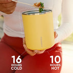 Hydrapeak 32oz Stainless Steel Vacuum Insulated Food Jar for Hot Food and Cold Food, Wide Mouth Leak-Proof Soup Jar for Adults, 10 Hours Hot and 16 Hrs Cold (Navy)