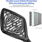 Mafiti Bug Zapper 3000V Mini Electric Fly Swatter with LED Light,Bug Zapper Indoor with Safety Grid for Home,Kitchen&Outdoor Camping-AA Battery Powered (not incl.)