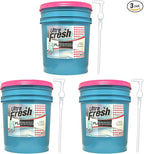 Ultra Fresh Platinum 5 Gallon Spring Fresh Scented Fabric Softener Liquid with Pump for Easy Dispensing for Up to 640 Laundry Loads (3 Pack)