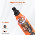 Cordless Rotary Tool, 5-Speed Rotary Tool Kit, Continuous Use While Charging, Permanent Speed Memory, 2.0Ah Capacity, 18000RPM, 31 Accessories for Craft and DIY, Orange