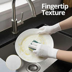 Disposable Nitrile Exam Gloves, 3-mil, Small, Box of 100, White Nitrile Gloves Disposable Latex Free for Medical, Cleaning, Cooking & Esthetician, Food-Safe, Powder-Free, Non-Sterile