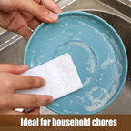 20 Pieces White Scrubbing Pad Non Scratch Scouring Pads Non Woven Scouring Sponge Multipurpose Abrasive Multi Surface Scrubber for Cleaning Polishing(5 x 7 Inch)