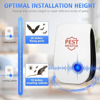 Ultrasonic Pest Repellent 10Pack, Electronic Pest Control Insect Repeller for Bugs, Roach, Rodent, Spider Mouse Repellent Pest Control Device for Home Kitchen, Bedroom