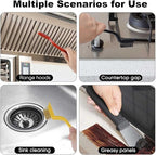 Crevice Cleaning Brush, Nylon, Brass, Small Metal Wire Brush with Curved Handle Grip for Rust, Dirt Paint Cleaning, Paint and Stain (Yellow, Red, Black, 7 Pack)