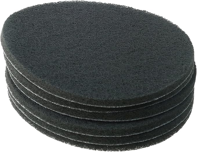 Auniwaig 1200-Grits 7 Inch Scrubber Scouring Pads Gray-Multipurpose, Drill Scuffing Disc Hoop and Loop Surface Conditioning Disc 6pcs