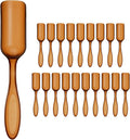 20-Pack Mini Gardening Shovel Spoons, Plastic Garden Soil Scoops for Cultivation Digging Transplanting/Flower Planting/Plant Succulent, Colorful Small Gardening Tools [Brown]