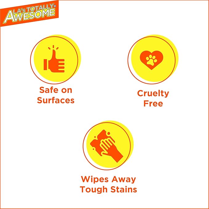 La's Totally Awesome All Purpose Cleaner Spray – 24oz (Pack of 3) Heavy Duty Multi-Surface Degreaser & Stain Remover – Ready-to-Use Cleaning Spray for Kitchen, Bathroom, Floors, Auto & More