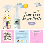 kin+kind Pet Odor Eliminator for Home - Litter Deodorizer, Pet Urine Odor Eliminator Spray and Stain Remover Spray for Harwood Floods, Carpet and Fabric - Pee, Odor and Stain Destroyer 32 fl oz