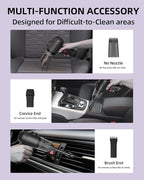 Car Vacuum V6 Pro, Cordless Handheld Vacuum with 8000Pa, Portable 4-in-1 Blowing and Suction Function Mini Vacuum Cleaner Air Duster Suitable for Quick Cleaning of Small Areas,Car,Office,Home,PC