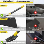Garden Flat Shovel, 60" Multifunctional Cleaning Shovel, Manual Weeder Heavy Duty Metal Floor Scraper Garden Tool for Lawn Digging, Weeding, Scraping, Ice Remove, Edging
