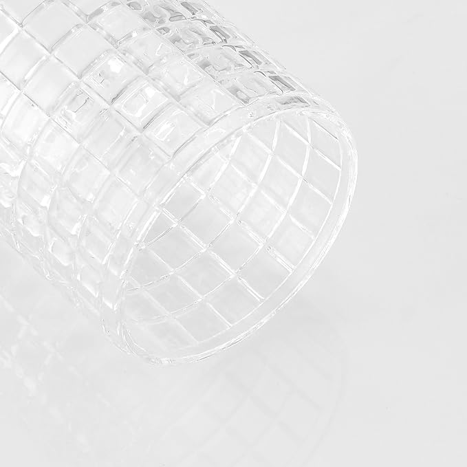 Glass Cotton Jar Holder Silver Lid, Elegant Bathroom Storage Canister for Qtips, Cotton Balls, Floss, Makeup Organizer, Vanity Bathroom Organization