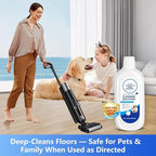 Floor Cleaning Solution, Pet-Friendly Deep Deodorizer, Compatible with Tineco and Robot Vacuum Mops, Deep Cleans Low-Foam Delivers Clog Free