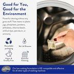 The Clean People Fragrance Free Laundry Detergent Pods - Hypoallergenic Laundry Pods - Ultra Concentrated, Recyclable Packaging, Stain Fighting - Fragrance Free, 32 Pack