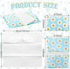 24 Packs Travel Size Tissue Pocket Slim Pack Facial 3 Ply Wallet Size Pocket Tissues for Travel Wedding Party Favors, 6 Styles(Daisy)