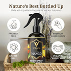 Vilara US Room Spray Freshener – Long-Lasting Luxury Perfume Scent, Linen & Fabric Spray for Bedding, Furniture, Home & Bedroom Aromatherapy – 16.9 fl oz (Mango Pack 3)