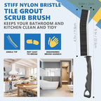 Crevice Cleaning Brush, Pack of 6, Hard Bristle Crevice Cleaning Brush, Shower Cleaner Brush, Bathroom Gap Cleaning Brush, Multifunctional Cleaning Tools, Gap Brush, Grout Brush for for Household Use
