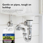 ALPHA BIO-DRAIN - Enzyme-Based Maintenance to Help Prevent Clogs and Reduce Odors from Pet Waste, Grease, Hair in Drains and Septic Systems - ½ Gallon by Alpha Tech Pet