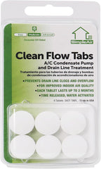 SACF Drain Line Clean Flow Tabs, for AC Units, HVAC Systems, Dehumidifiers, Condensate Drain Line Applications, 6 Count (1 Pack)