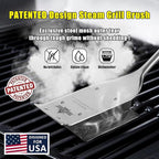Grill Brush Bristle Free,Unique Steel Fibers Pad [Safe & Efficient] Perfect for Any Grill/Flat Tops Griddles,Safe Grill Cleaner for Outdoor Grill,Gifts for Men/Dad