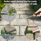 2026 Weed Puller Tool, 3 Pack New Garden Stainless Steel Weeder Tool Hand Weeder Tool,Multi-Purpose Weed Remover Tool Weeding Tools for Gardening(Rubber Handle)