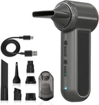 Compressed Air Duster 130000RPM 3-in-1 Mini Vacuum, Turbo Jet Blower Pump, Super Power Electric Air Duster Fast Rechargeable, Turbo Jet Dust Blower for Computer Keyboard, Car Cleaning & Outdoor