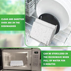 White Plant Based Sponges for Kithcen, 24 Count, Dehydrate, Natural, Organic, Non Abrasive, No odor, Durable Washable Recycled Soft Bio-Based Cellulose Sponge for Washing Dishes and Countertop