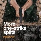 Fiskars X11 Splitting Axe Hatchet, 17" Tree Branch Cutter and Wood Axe for Small Logs with Shock-Absorbing Handle