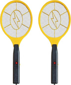 2 Pack Electric Fly Swatter, Handheld Bug Zapper Racket for Outdoor & Indoor, Mosquito Zapper Racket Battery Powered Tennis Mosquito Rackets for Insect