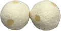 Organic Wool Dryer Balls, Fragrant, Natural Fabric Softener 100% Organic Premium New Zealand Wool, No Fillers, Anti Static, Lint Free, White 2 Count. (Narcissist)