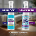SilverWorks! Fabric Spray Odor Eliminator For Home - Powerful, Natural Silver Ion Deodorizing Technology - Clothes, Furniture And Couch Deodorizer Odor Eliminator And Refresher Spray -16.9oz