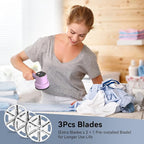 Rechargeable Fabric Shaver for Clothes: 6-Leaf Blades & 3 Speeds to Remove Pilling, Fuzz & Lint Balls - with LED Display, Portable Electric Lint Remover for Sweater, Couch, Blanket, Furniture