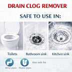 Drain Clog Remover, Liquid Plumber Drain Cleaner, Sink Cleaner Garbage Disposal and Deodorizer, Pipe Cleaners for Shower or Sink Drains, Professional Toilet Unclogs and Removes Hair, Blockage (2 pcs)