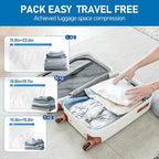 VMstr Vacuum Seal Bags for Clothing Travel, Vacuum Storage Bags with USB Electric Pump, Compression Space Saver for Luggage Suitcase 6 Combo Bags + USB Pump