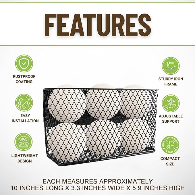 Magnetic Dryer Ball Holder,Laundry Room Organization and Storage for Wool Dryer Balls Basket,Metal Wire Magnetic Lint Bin, Lint Container for Laundry Room Accessories,No-Tool Installation