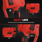 Reciprocating Saw for Milwaukee M18 Battery,【Battery Not Included】,Cordless Sawzall with 8 Blades,0-3000SPM Variable Speed, Cordless Reciprocating Saws for Wood/Metal/PVC Cutting